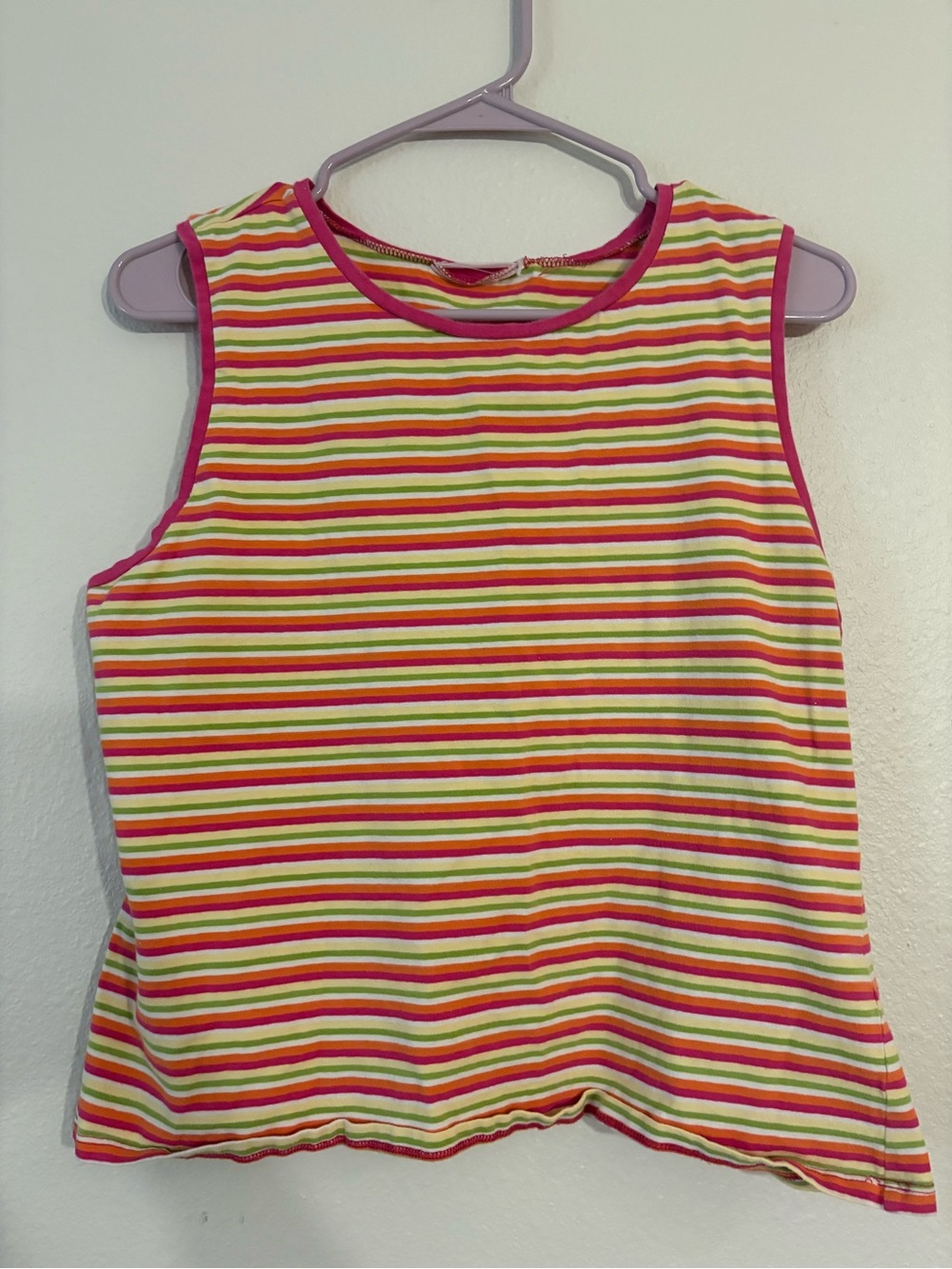 Women’s Colorful Striped Indie 90s Sleeveless Tank Top